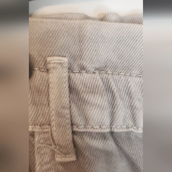 NWOT ZARA -size M-women oversize denim grey jeans-high-rise-stretch waist - Picture 7 of 12